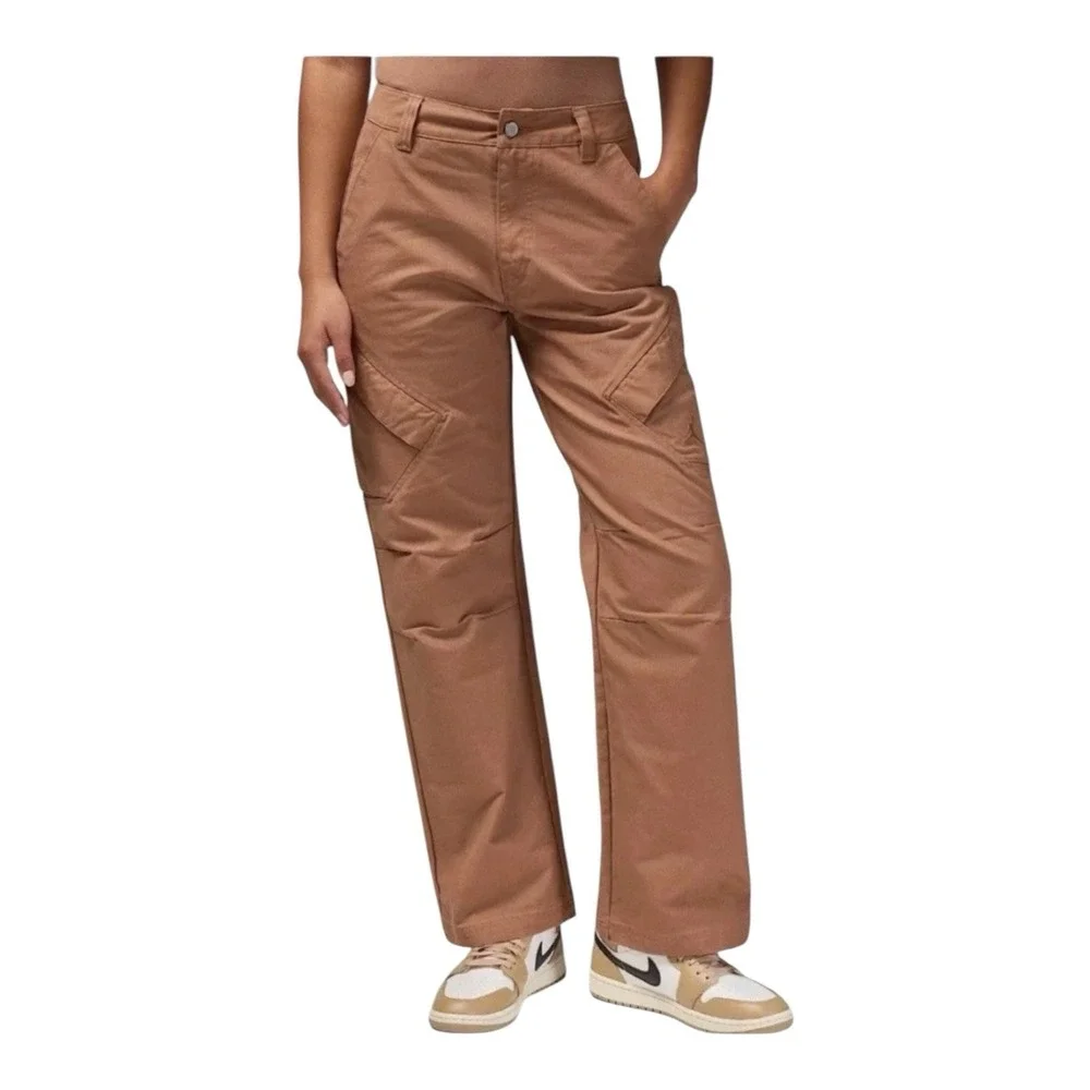 Air Jordan Women's Chicago Tan/Brown Canvas Cargo Pants (FV7098-223) Size M